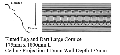 Fluted Egg Dart Large info