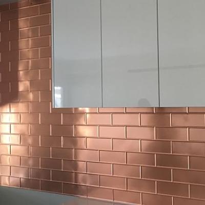 Apm Sydney Pressed Metal Brick Design Copper